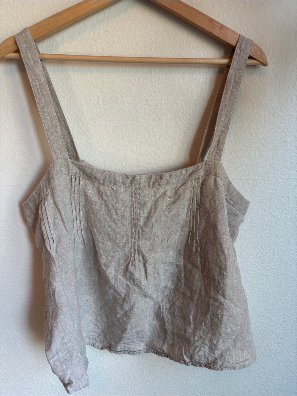 J. CREW Bow Back Linen Sleeveless Top Large L